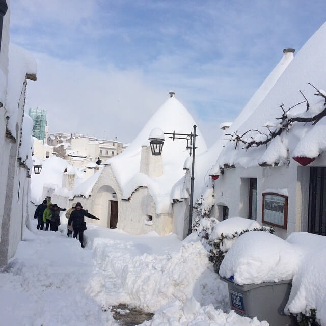 大雪だった南イタリア