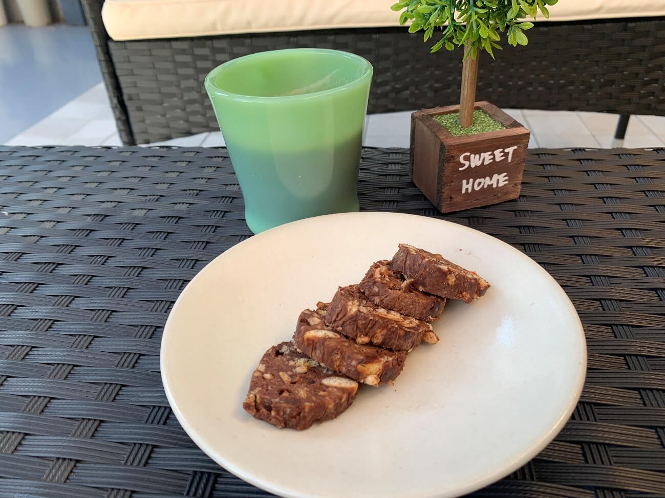 イタリアのお菓子　チョコサラミ