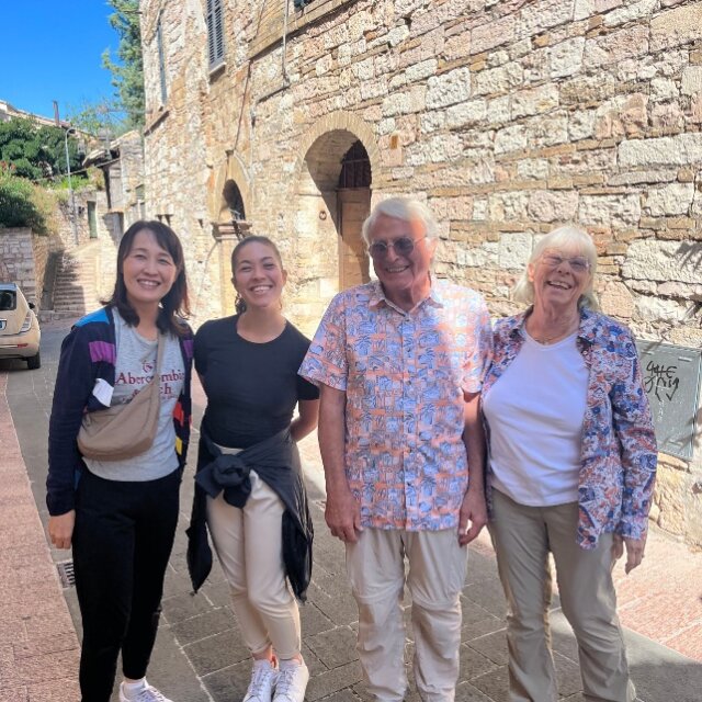 アッシジ・Accademia lingua italiana Assisi にご留学中のお客様の写真
