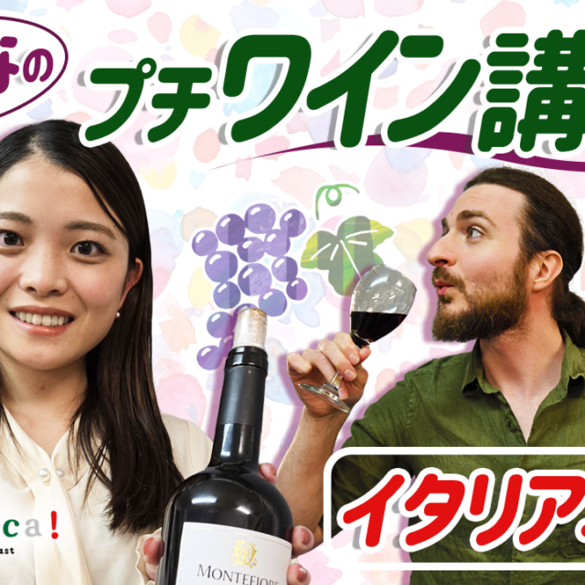 【a domenica!】  「ゆいーなのプチワイン講座！~イタリア北部~」