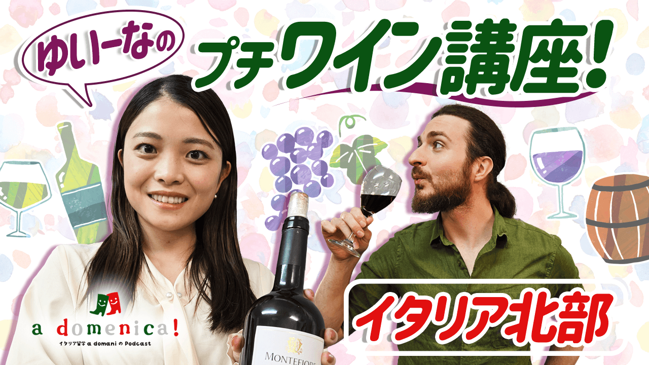 【a domenica!】 「ゆいーなのプチワイン講座!~イタリア北部~」